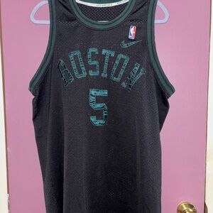 Boston Black and Green Basketball Jersey